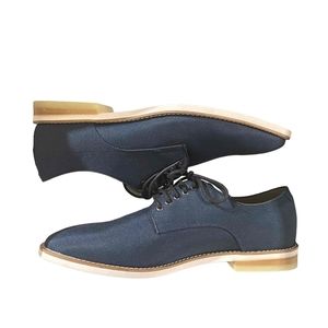 Aggussie Calvin Klein Womens Navy Blue Oxfords‎ Dress Shoes Size 11.5M NWT
